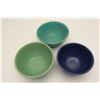 Image 2 : 17FU-9 LOT "BAUER" MIXING BOWLS 1950s 5 PIECESLot of 5 “Bauer” mixing bowls ca. 1950’s;  different s