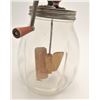 Image 2 : 17FU-13 BUTTER CHURN LARGE CIRCA 1940sLarge glass butter churn, approximately 15”   in height, ca. 1