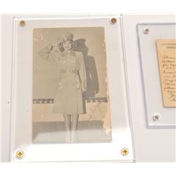 17FU-19 RONALD REGAN/JANE WYMAN WW2 PHOTO POSTCARDWW II photo postcards of Ronald Reagan and   Jane 