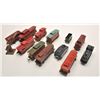 Image 1 : 17FU-24 TIN TRAINS 1930-1940 LIONEL/AMER. FLYERLot of 12 old toy train cars, ca. 1930s-40s,   by Lio