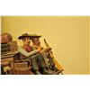 Image 2 : 18AP-75 LARGE STAGE COACHUnusually large finely constructed wood  carved Overland Stage Line Coach w