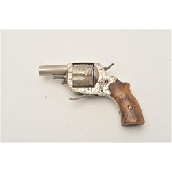 18AP-1002 FOLDING TRIGGER REV.Eibar engraved folding trigger revolver,  approximately .45 caliber.  