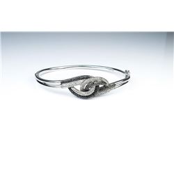 18CAI-54 BANGLE BRACELETStylish designer looking bangle bracelet set  with over 80 black and white D