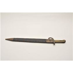 18AP-92 SWORD BAYONETEuropean 19th Century sword bayonet with saw  back blade that is star “G” proof