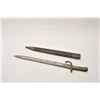 Image 3 : 18AP-92 SWORD BAYONETEuropean 19th Century sword bayonet with saw  back blade that is star “G” proof