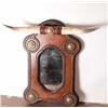 Image 2 : 18AP-93 HALL MIRRORBeautifully made large Western style hall  mirror, approximately 35” x 34” overal