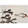 Image 4 : 18AP-96 SPUR COLLECTIONCollection of misc. old spurs and a  reproduction President John Adams brass 