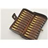 Image 3 : 18AP-1000 U.S. MARKED CART.U.S. leather cartridge case with dummy .45-70  rounds.      Est.:  $50-$1