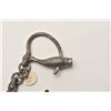 Image 3 : 18AP-87 MARLIN CUFFSAntique Marlin handcuffs.  The lot includes  one set of marlin handcuffs in fair