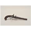 Image 1 : 18AR-46 FLINTLOCK TACKEDEngraved flintlock pistol, .65 caliber, 8.5”  barrel, checkered and studded 