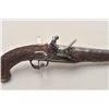 Image 3 : 18AR-46 FLINTLOCK TACKEDEngraved flintlock pistol, .65 caliber, 8.5”  barrel, checkered and studded 