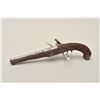 Image 5 : 18AR-46 FLINTLOCK TACKEDEngraved flintlock pistol, .65 caliber, 8.5”  barrel, checkered and studded 