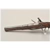 Image 7 : 18AR-46 FLINTLOCK TACKEDEngraved flintlock pistol, .65 caliber, 8.5”  barrel, checkered and studded 
