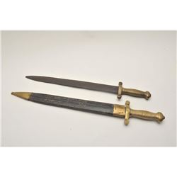 18AL-17 SWORD LOTLot of 2 French style Civil War era swords;  one with a rusted blade and no sheath,
