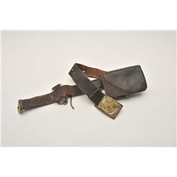 18AL-25 CIVIL WAR LOTCivil War Non-Commissioned or Enlisted man’s  belt, belt buckle, cartridge box 