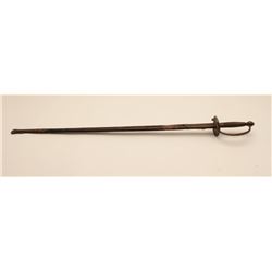 18AL-32 CIVIL WAR SWORDU.S. Civil War Non-Commissioned Officer’s  sword and brass mounted leather sc
