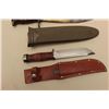 Image 7 : 17JL-20 SCABMilitaria lot including a minty Cattaraugus  fighting knife with unmarked scabbard and a