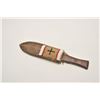 Image 1 : 18AP-50 DAG WITH SCABBARD20th Century Indian dagger with wood grip and  accompanied by a beaded and 