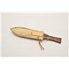 Image 3 : 18AP-50 DAG WITH SCABBARD20th Century Indian dagger with wood grip and  accompanied by a beaded and 