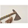 Image 4 : 18AP-61 TOMAHAWKTomahawk with beaded shaft and deer foot  bottom portion of grip; approximately 21.5