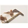 Image 7 : 18AP-61 TOMAHAWKTomahawk with beaded shaft and deer foot  bottom portion of grip; approximately 21.5