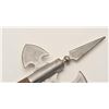 Image 4 : 18AR-87A BATTLEAXEBattle Axe modern decorator with wood shaft;  approximately 24” overall.     Est.: