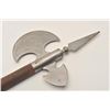 Image 6 : 18AR-87A BATTLEAXEBattle Axe modern decorator with wood shaft;  approximately 24” overall.     Est.: