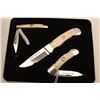 Image 4 : 18AG-4 WINCHESTER KNIVESLot of Winchester knives including a sheath  knife and set of three bone han