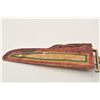 Image 5 : 18AP-51 INDIAN KNIFE20th Century Indian knife with stag grip and  painted hide sheath; approximately