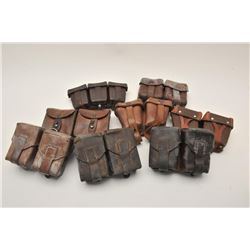 17MH-76 AMMO POUCH LOTBonanza lot of approximately 18 misc. ammo  pouches, mostly European military 