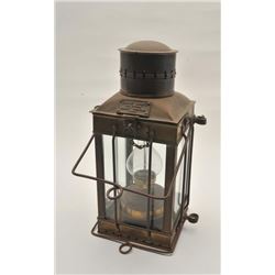 18AL-84 CARGO LIGHTVintage brass kerosene cargo light, well  marked and dated 1939 (Great Britain), 
