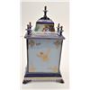 Image 5 : 17FU-23 LIMOGES FRANCE COBALT BLUE CIRCA 1960sFrench Limoges cobalt blue porcelain mantle   clock wi