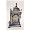Image 7 : 17FU-23 LIMOGES FRANCE COBALT BLUE CIRCA 1960sFrench Limoges cobalt blue porcelain mantle   clock wi