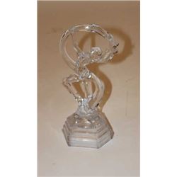 17FU-27 DECO DANCING LADY ITALIAN 12'" TALLDeco glass dancing lady, Italian per  consignor, approxim