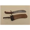 Image 1 : 17JL-10 HOSP CORP BOLOHospital Corps. bolo knife dated 1914 with  replaced and recovered scabbard.  