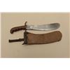 Image 2 : 17JL-10 HOSP CORP BOLOHospital Corps. bolo knife dated 1914 with  replaced and recovered scabbard.  