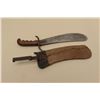 Image 5 : 17JL-10 HOSP CORP BOLOHospital Corps. bolo knife dated 1914 with  replaced and recovered scabbard.  