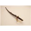 Image 3 : 18BJ-4 REPRO CAVALRY SWORDAged reproduction U.S. Cavalry sword and  metal scabbard with brass guard 