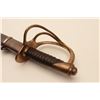 Image 5 : 18BJ-4 REPRO CAVALRY SWORDAged reproduction U.S. Cavalry sword and  metal scabbard with brass guard 