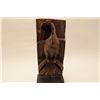 Image 2 : 18BJ-15 EAGLE WOOD CARVINGFinely carved wood spread eagle on wood block  stand, approximately 24” in