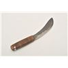 Image 1 : 18AP-55 TRADE KNIFEUn-marked Indian-type skinning knife with  wood grip; approximately 11” overall w