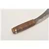 Image 2 : 18AP-55 TRADE KNIFEUn-marked Indian-type skinning knife with  wood grip; approximately 11” overall w