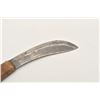 Image 3 : 18AP-55 TRADE KNIFEUn-marked Indian-type skinning knife with  wood grip; approximately 11” overall w