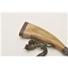 Image 2 : 18AP-58 LIBERTY SCRIMED ON HORNLiberty head scrimshawed on powder horn with  brass bottom and charge
