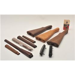 17MH-84 MISC LOTLot of misc.  handguards, 3 Enfield butt  stocks, plus more!    Est.:  $50-$100.