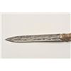 Image 5 : 18AP-53 SPEARiron ceremonial Indian spear with wood shaft   and beaded decoration, turkey feathers, 