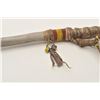 Image 7 : 18AP-53 SPEARiron ceremonial Indian spear with wood shaft   and beaded decoration, turkey feathers, 