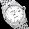 Image 1 : Rolex Men's Stainless Steel, QuickSet, Diam Dial & Diam/Sapphire Bezel - REF-441W8K