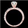 Image 2 : 1.4 CTW H-SI/I Certified Diamond Solitaire Ring 10K Rose Gold - REF-156T4X - 34872