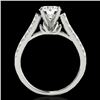 Image 2 : 1.46 CTW H-SI/I Certified Diamond Solitaire Ring 10K White Gold - REF-204R5K - 34961